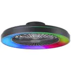 Brilliant Mazzaro Takfläkt Plast Svart 54W 6800lm - 830-865 CCT+RGB | 576 - Fjärrkontroll Dimbar