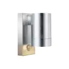 Nordlux Tin Vägglampa Metall och Glas Grå | 76mm - IP54 - Passande för GU10 - Rörelse- och Ljussensor 
